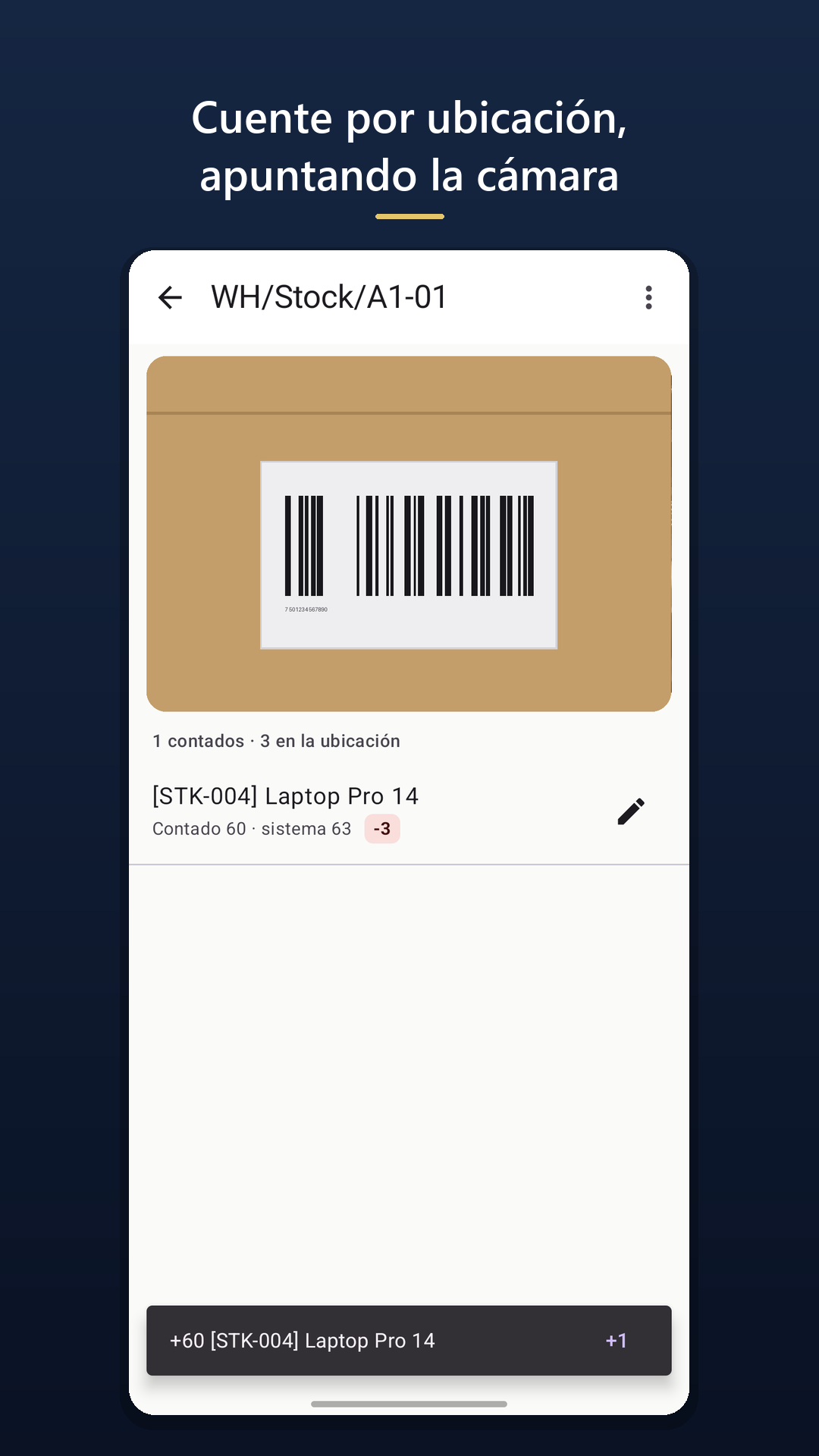 Stocka: contando inventario y viendo la diferencia contra Odoo